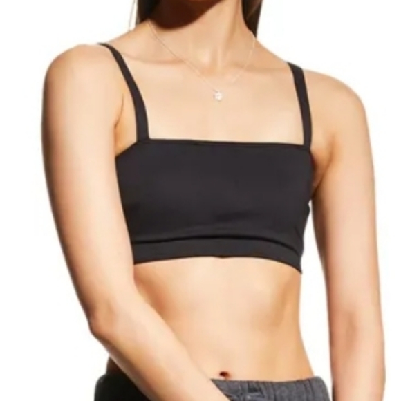 FP Movement Very Prairie Bandeau Style Back CutOut Black Bra - Picture 3 of 16